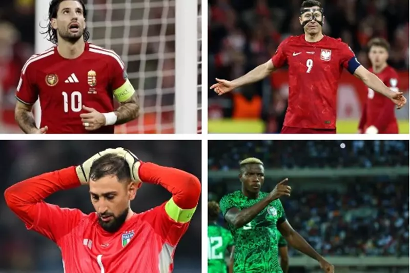 عاجل | بينهم ليفاندوفسكي وصديق صلاح.. نجوم لن تراهم في كأس العالم 2026 (صور) 